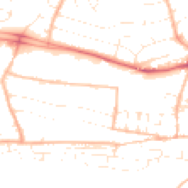 Daytime road noise heatmap for PL7 1AB