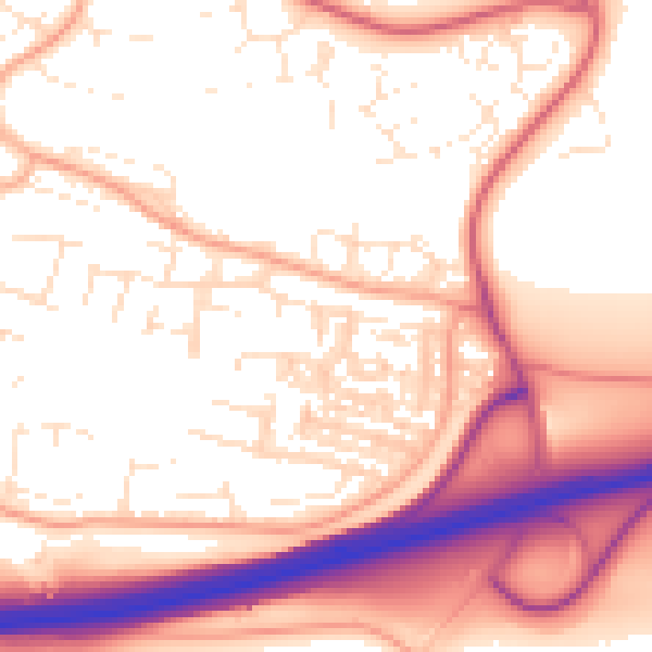Daytime road noise heatmap for PL7 1HE