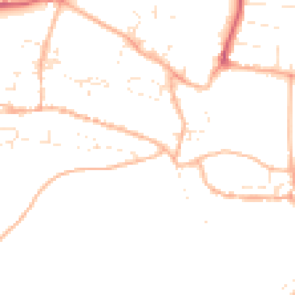 Daytime road noise heatmap for PL7 1HL