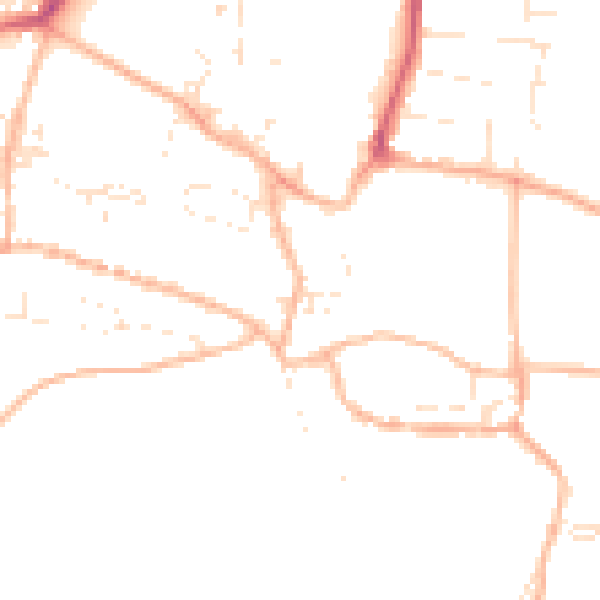 Daytime road noise heatmap for PL7 1HS
