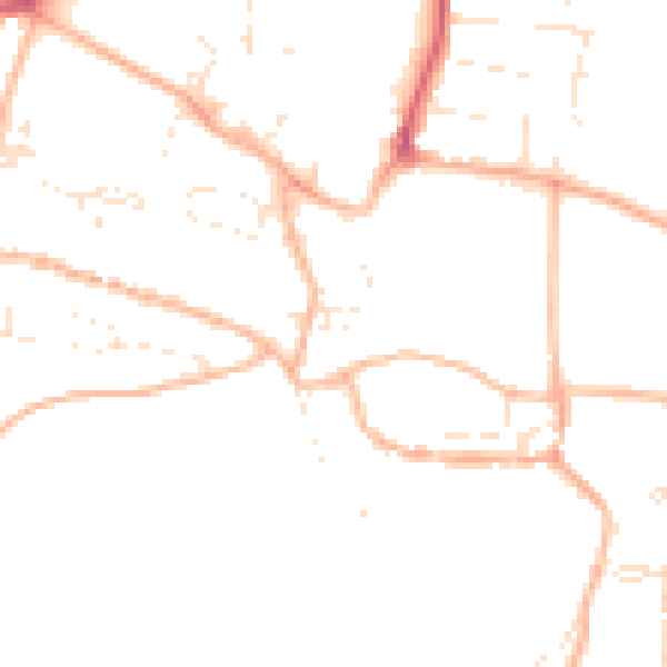 Daytime road noise heatmap for PL7 1HT