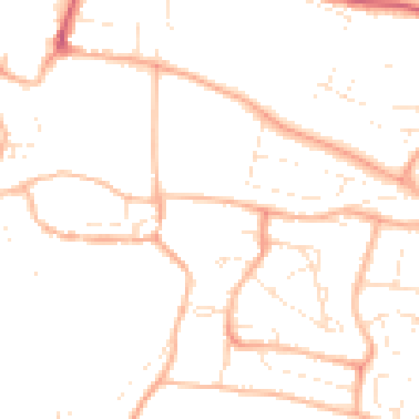 Daytime road noise heatmap for PL7 1JB