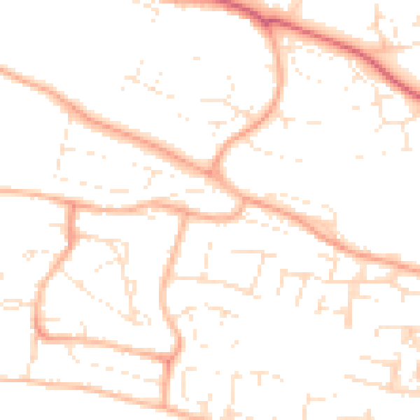 Daytime road noise heatmap for PL7 1JF