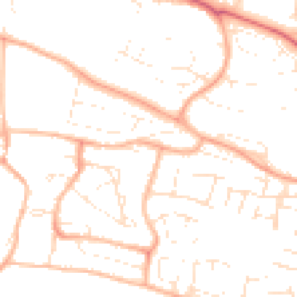 Daytime road noise heatmap for PL7 1JG