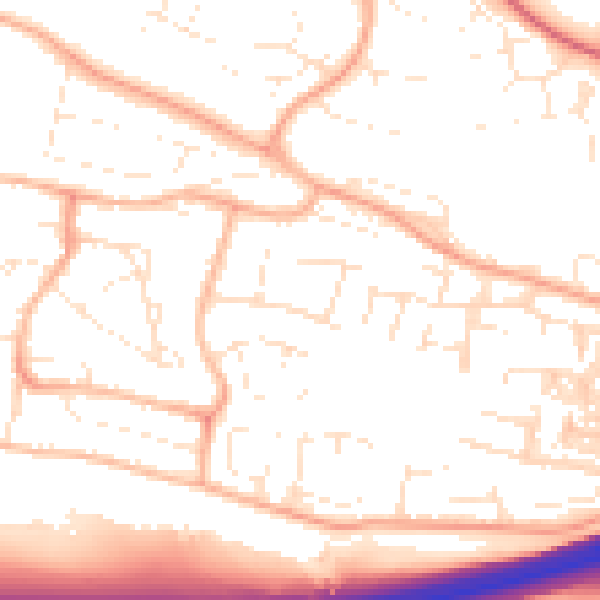 Daytime road noise heatmap for PL7 1JJ