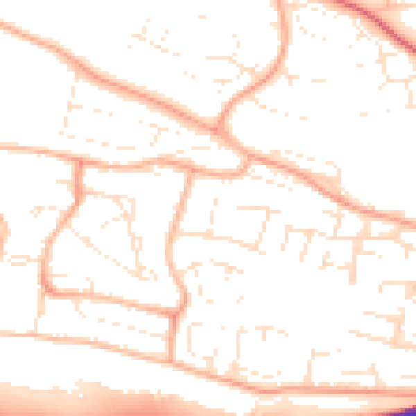 Daytime road noise heatmap for PL7 1JL