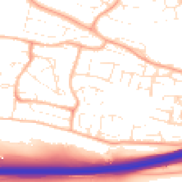 Daytime road noise heatmap for PL7 1JP