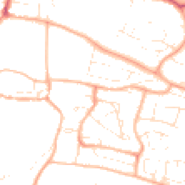Daytime road noise heatmap for PL7 1JS