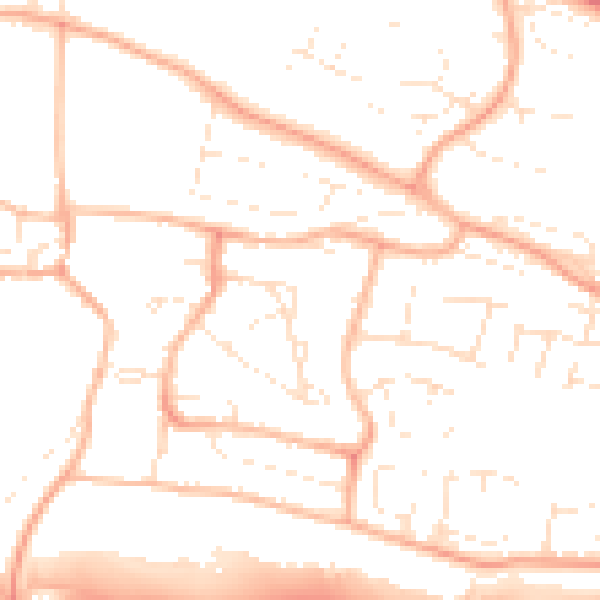 Daytime road noise heatmap for PL7 1JX