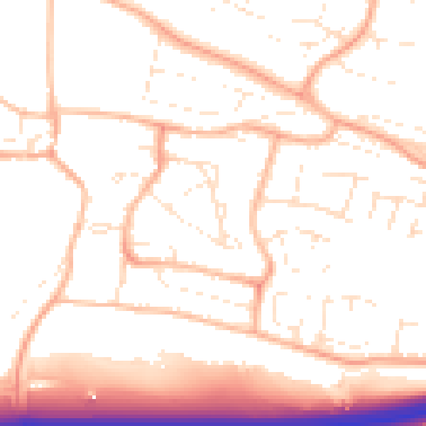 Daytime road noise heatmap for PL7 1JY