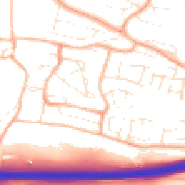 Daytime road noise heatmap for PL7 1JZ