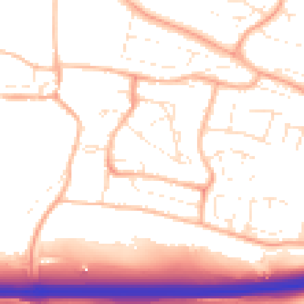 Daytime road noise heatmap for PL7 1LB
