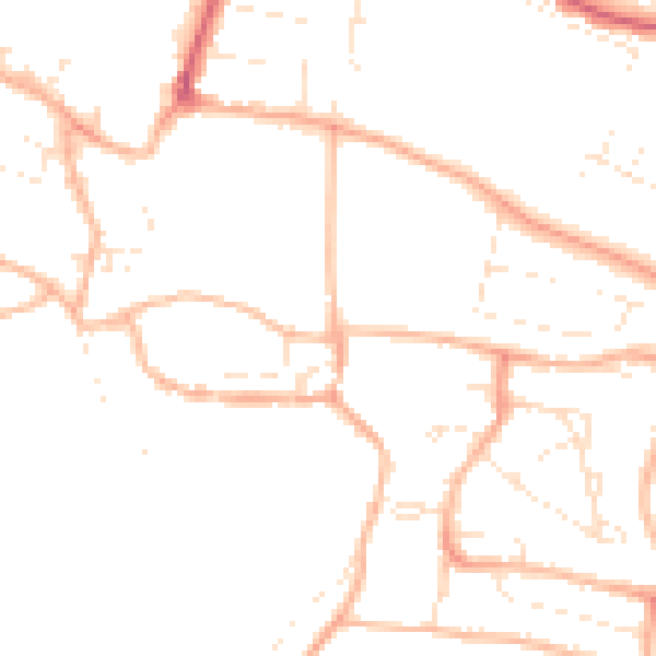 Daytime road noise heatmap for PL7 1LN