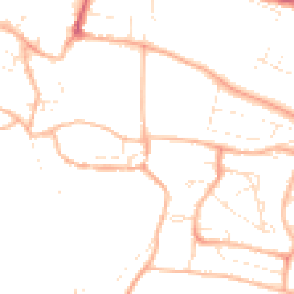 Daytime road noise heatmap for PL7 1LP
