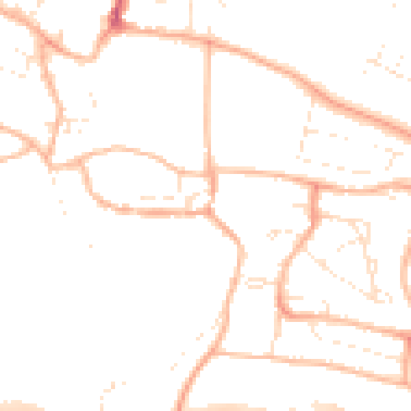 Daytime road noise heatmap for PL7 1LS