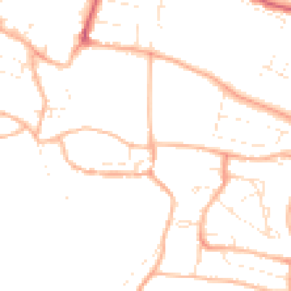 Daytime road noise heatmap for PL7 1LU