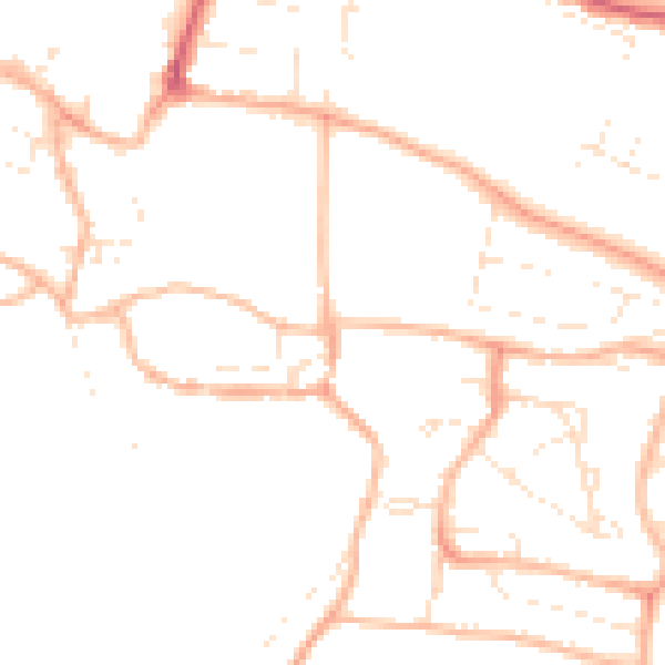 Daytime road noise heatmap for PL7 1LW