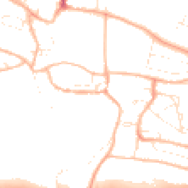 Daytime road noise heatmap for PL7 1LZ