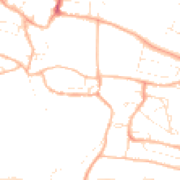 Daytime road noise heatmap for PL7 1NH