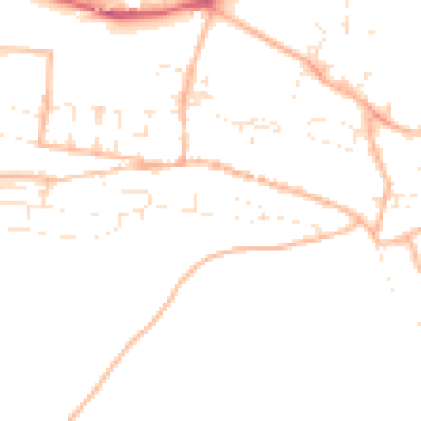 Daytime road noise heatmap for PL7 1PZ