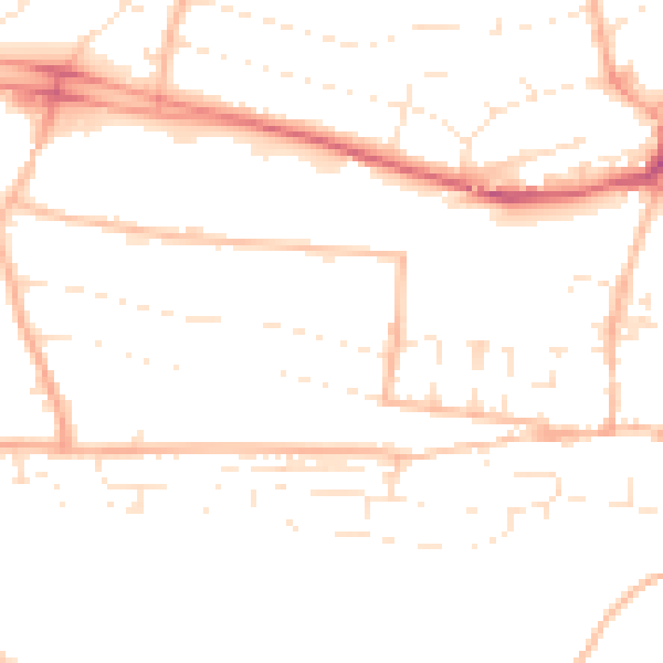 Daytime road noise heatmap for PL7 1RX
