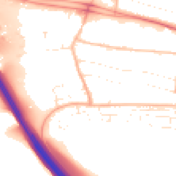 Daytime road noise heatmap for PL7 1SB