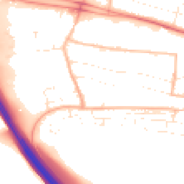 Daytime road noise heatmap for PL7 1SQ