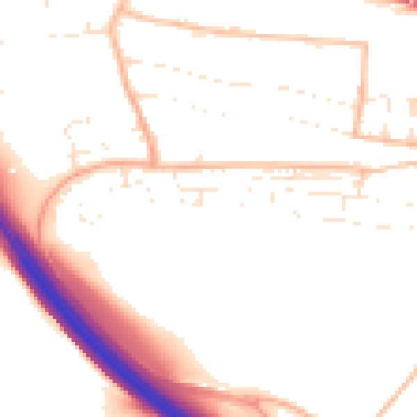 Daytime road noise heatmap for PL7 1SW