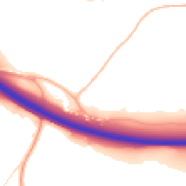 Daytime road noise heatmap for PL7 1UG