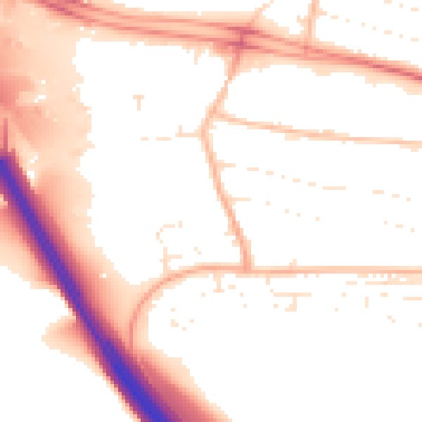 Daytime road noise heatmap for PL7 1WT