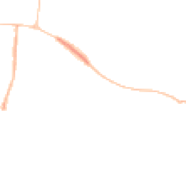 Night-time road noise heatmap for PL7 2DU