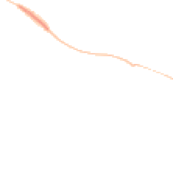Night-time road noise heatmap for PL7 2YL