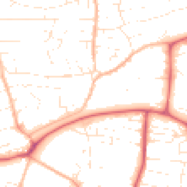 Daytime road noise heatmap for PL7 4AE