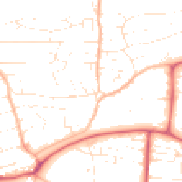 Daytime road noise heatmap for PL7 4AH