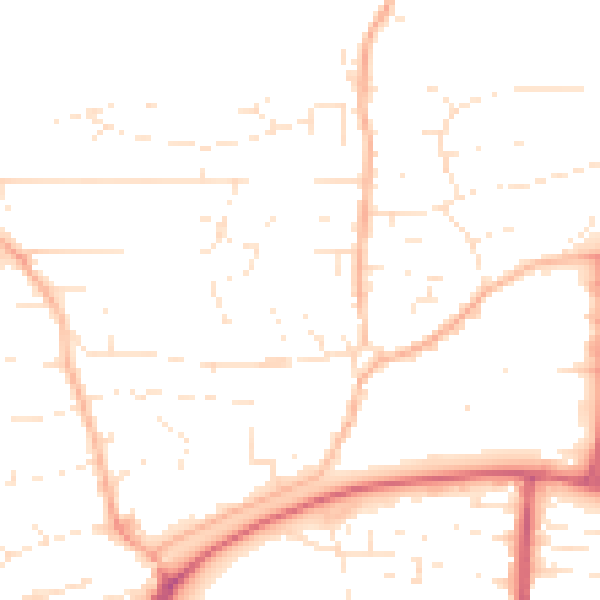 Daytime road noise heatmap for PL7 4AJ