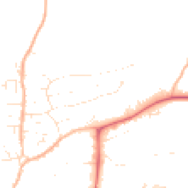 Daytime road noise heatmap for PL7 4DB