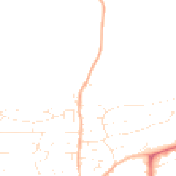Daytime road noise heatmap for PL7 4DW