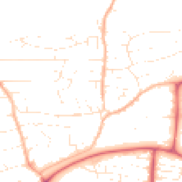 Daytime road noise heatmap for PL7 4HH