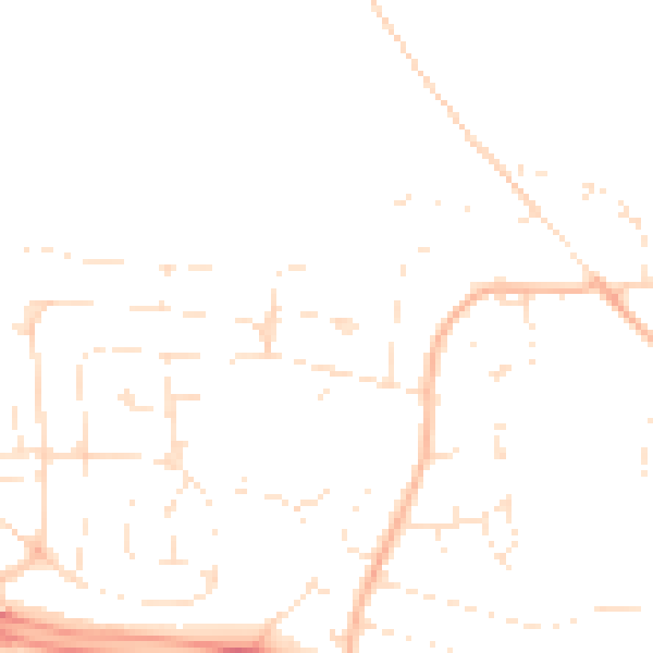 Daytime road noise heatmap for PL7 4RA