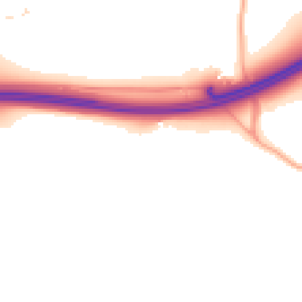 Daytime road noise heatmap for PL7 5AT