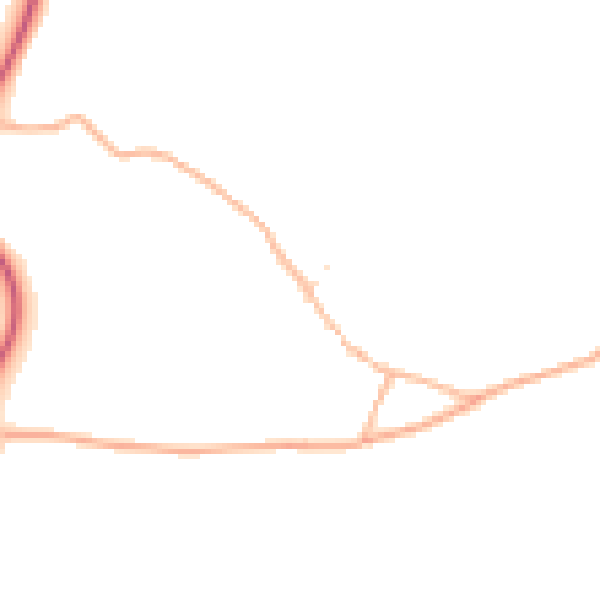 Daytime road noise heatmap for PL7 5BU