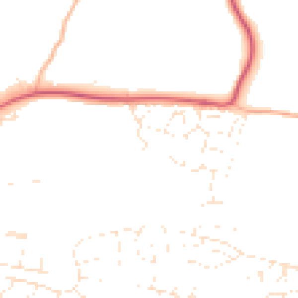 Daytime road noise heatmap for PL7 5DZ