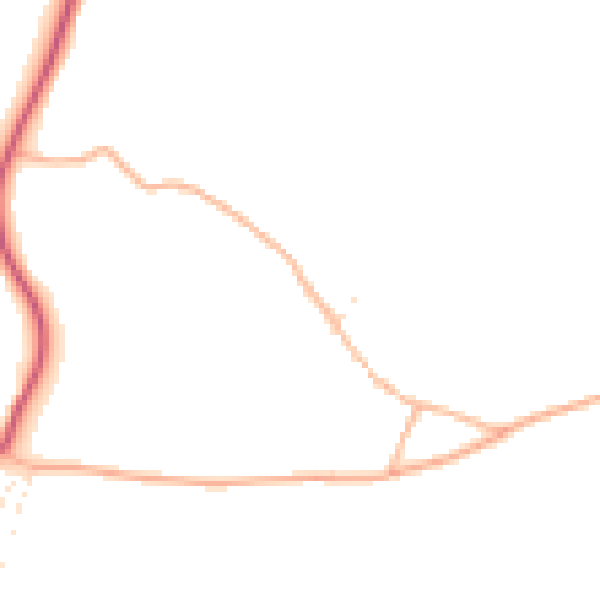 Daytime road noise heatmap for PL7 5FH