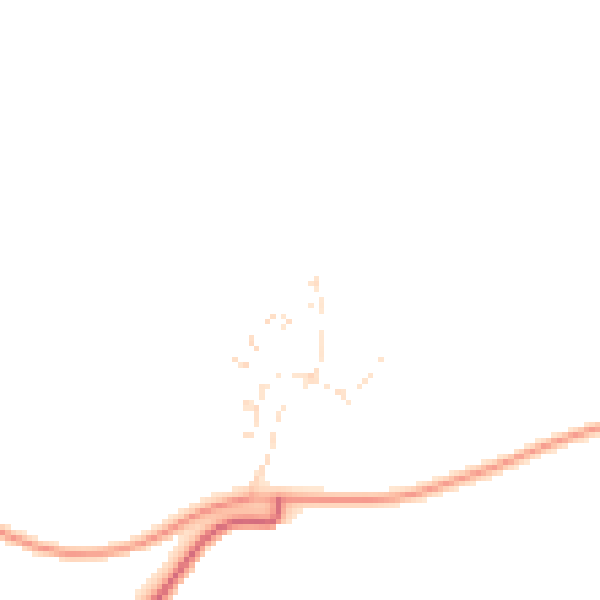 Daytime road noise heatmap for PL7 5JA