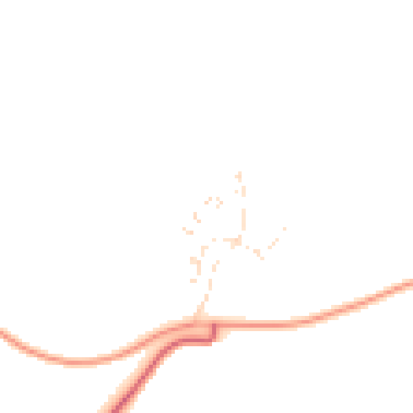 Daytime road noise heatmap for PL7 5JB