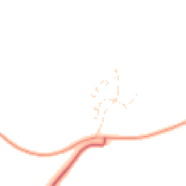 Daytime road noise heatmap for PL7 5JD