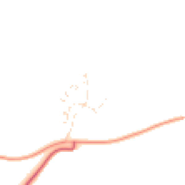 Daytime road noise heatmap for PL7 5JF