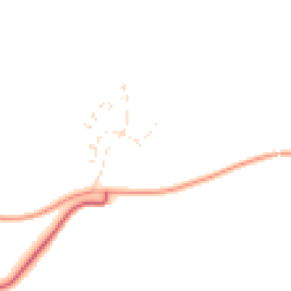 Daytime road noise heatmap for PL7 5JH