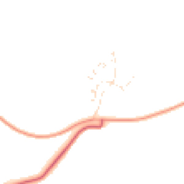 Daytime road noise heatmap for PL7 5JJ