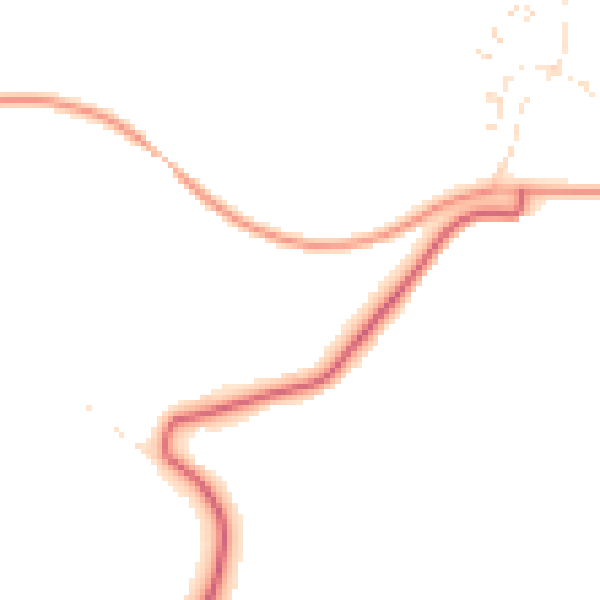 Daytime road noise heatmap for PL7 5JN